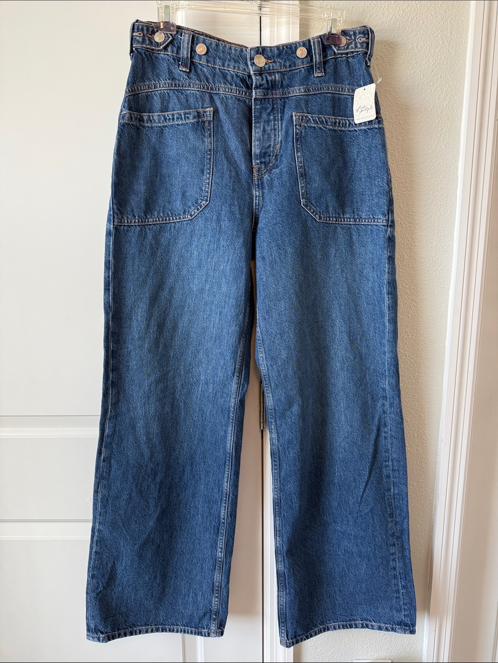 We the Free Palmer Cuffed Tunnel Vision Jeans NWT - Picture 2 of 6